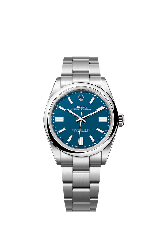 Men’s Rolex Oyster Perpetual 41 134300 – Med Blue Dial, Oystersteel