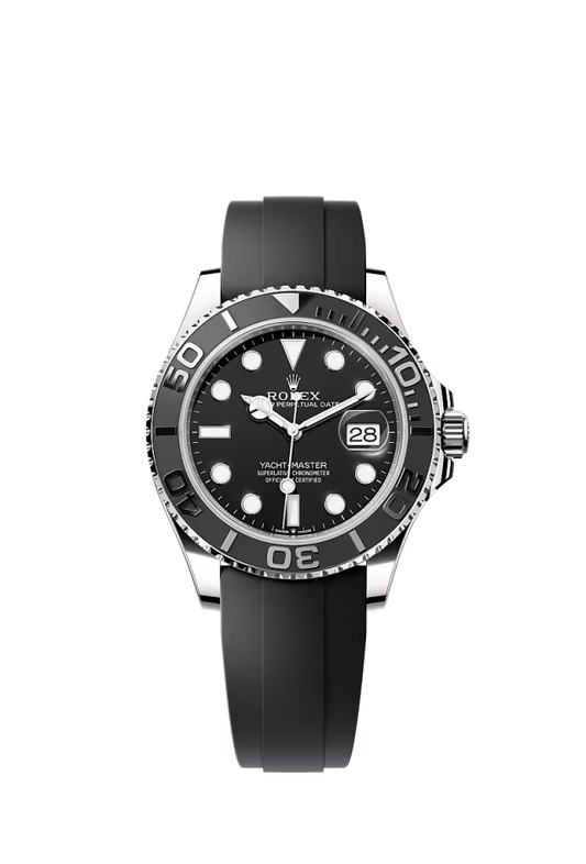 Men’s Rolex Yacht-Master 42 226659 Black Dial White Gold Oysterflex Automatic Watch