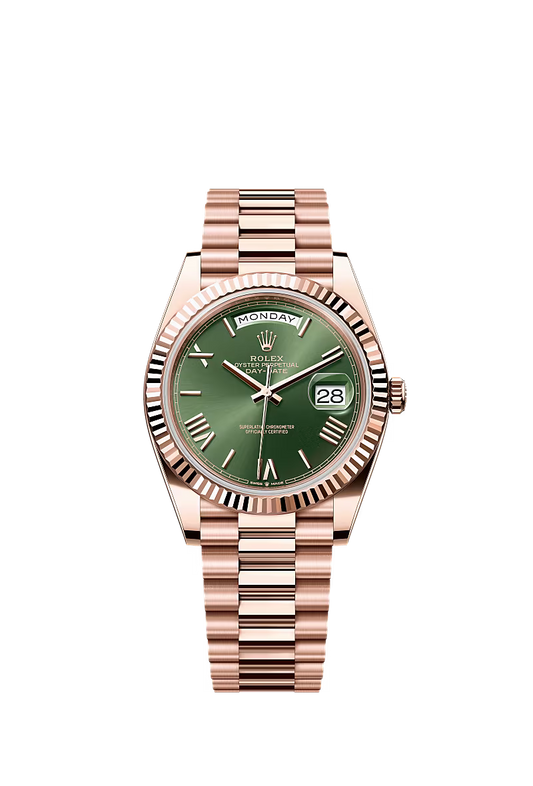 Men’s Rolex Day-Date 40 Oyster 40 mm Olive Green Dial - Zeuskicks