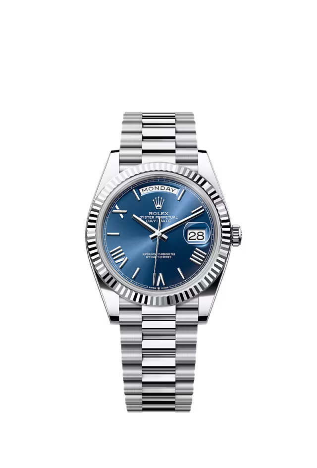 Rolex Day-Date 40 Platinum Oyster Watch – Reference 228236 - Zeuskicks