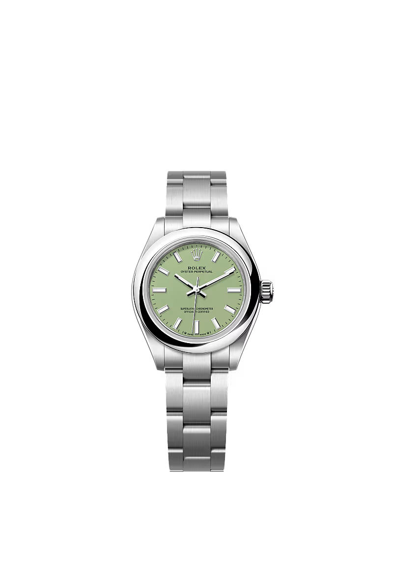 Women’s Rolex Oyster Perpetual 28 276200 – Pistachio Dial, Oystersteel