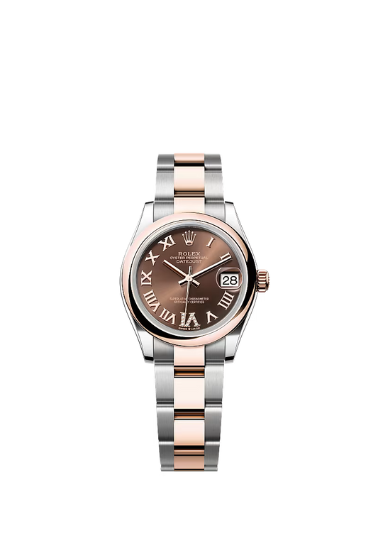 Women’s Datejust 31 Ref. 278241 – Everose Rolesor, Chocolate Diamond Dial, Oyster Bracelet
