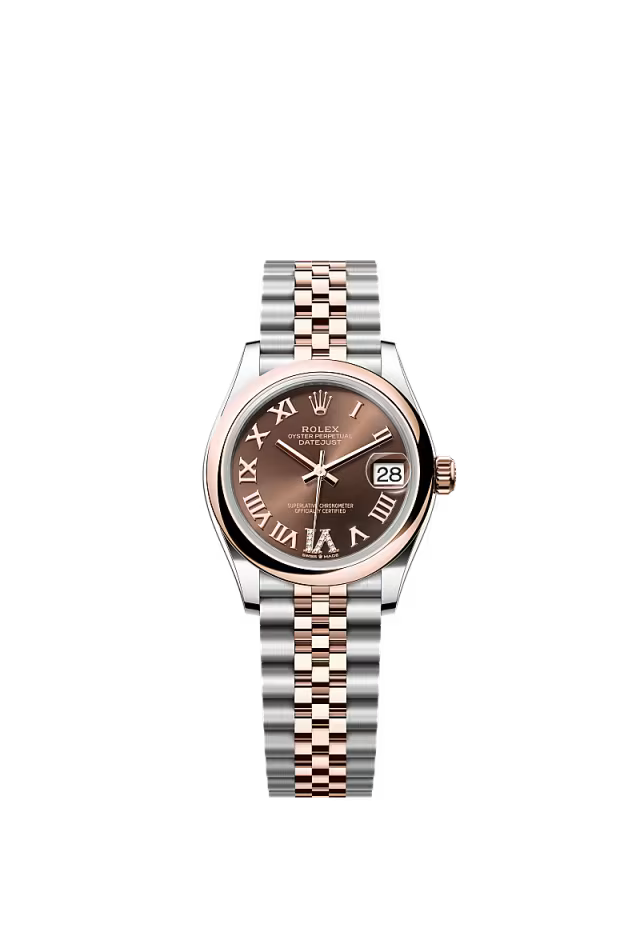 Women’s Rolex Datejust 31 278241 Oystersteel & Everose Gold Automatic Watch – Chocolate Diamond Dial
