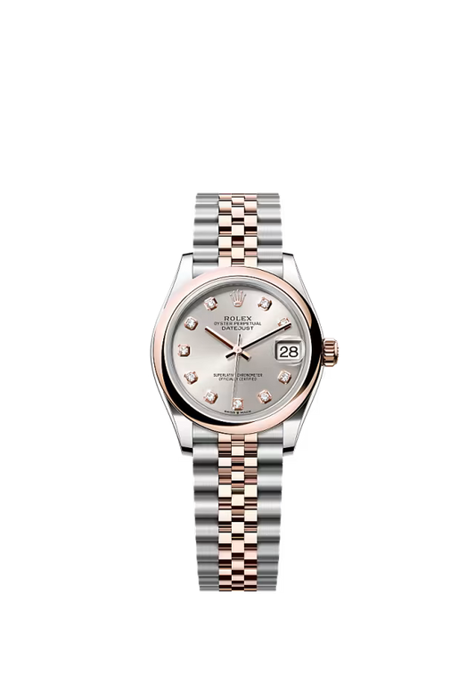Women’s Rolex Datejust 31 278241 Oystersteel & Everose Gold Automatic Watch – Silver Diamond Dial