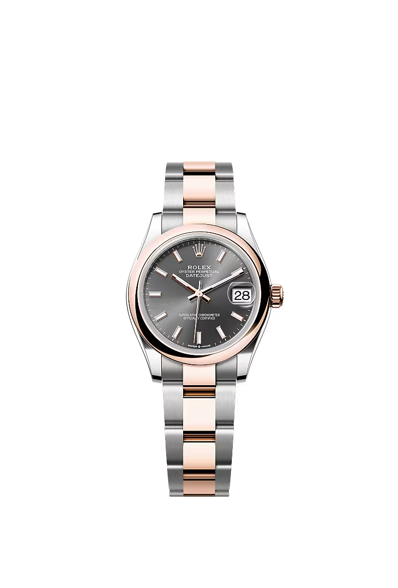 Women’s Datejust 31 Ref. 278241 – Everose Rolesor, Slate Dial, Oyster Bracelet