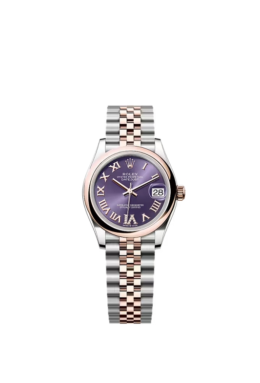 Women’s Rolex Datejust 31 278241 Oystersteel & Everose Gold Automatic Watch – Aubergine Diamond Dial