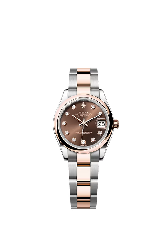 Women’s Datejust 31 Ref. 278241 – Everose Rolesor, Chocolate Diamond Dial, Oyster Bracelet