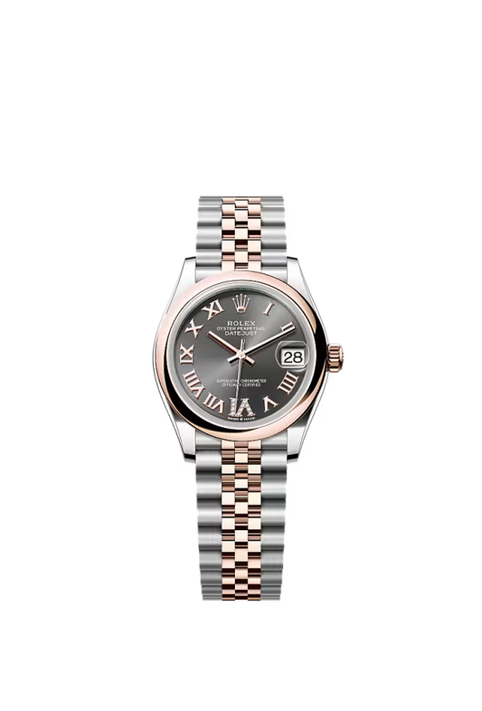 Women’s Rolex Datejust 31 278241 Oystersteel & Everose Gold Automatic Watch – Slate Diamond Dial