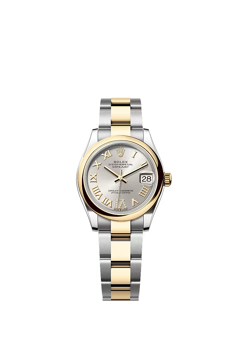Women’s Rolex Datejust 31 Ref. 278243 – Yellow Rolesor, Silver Diamond Dial, Oyster Bracelet