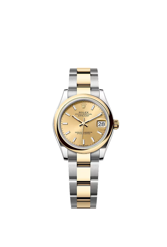 Women’s Rolex Datejust 31 Ref. 278243 – Yellow Rolesor, Champagne Dial, Oyster Bracelet