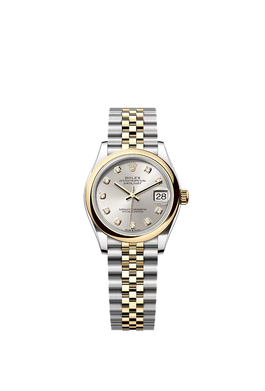 Women’s Rolex Datejust 31 Ref. 278243 – Yellow Rolesor, Silver Diamond Dial, Jubilee Bracelet