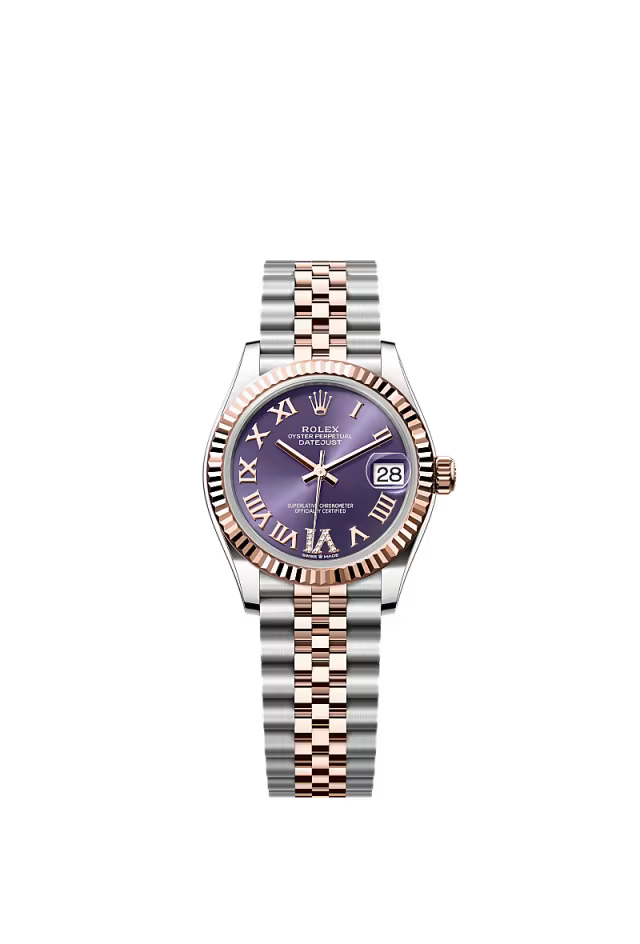 Women’s Rolex Datejust 31 278271 Aubergine Diamond Dial Oystersteel & Everose Gold Watch