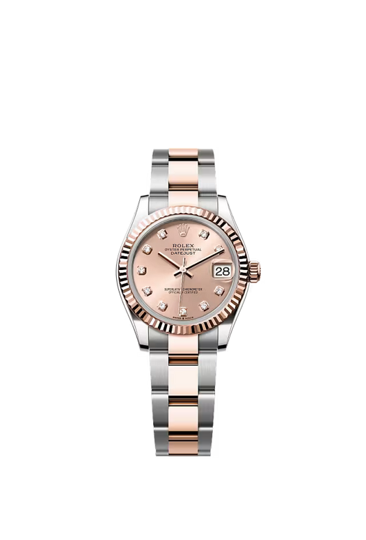 Women’s Rolex Datejust 31 278271 Oystersteel & Everose Gold Automatic Watch – Rosé-Colour Dial with Diamonds