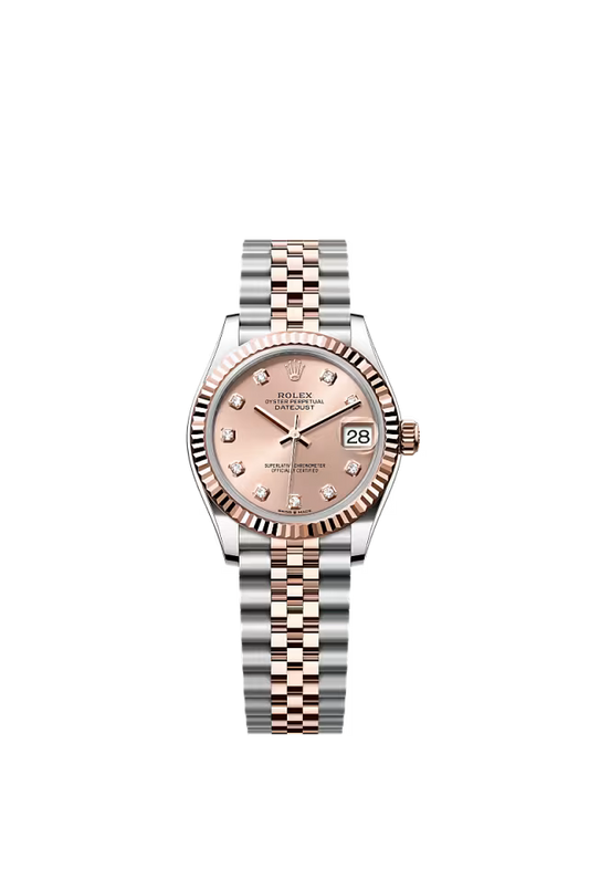 Women’s Rolex Datejust 31 278271 Oystersteel & Everose Gold Automatic Watch – Rosé Dial with Diamonds