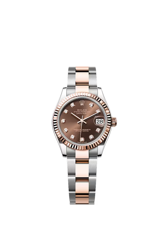 Women’s Rolex Datejust 31 278271 Oystersteel & Everose Gold Automatic Watch – Chocolate Dial with Diamonds