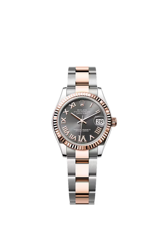 Women’s Rolex Datejust 31 278271 Oystersteel & Everose Gold Automatic Watch – Slate Dial with Diamonds