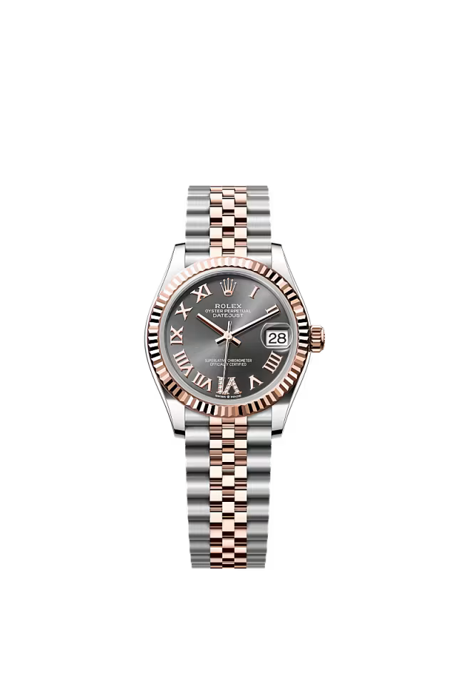 Women’s Rolex Datejust 31 278271 Slate Diamond Dial Oystersteel & Everose Gold Watch