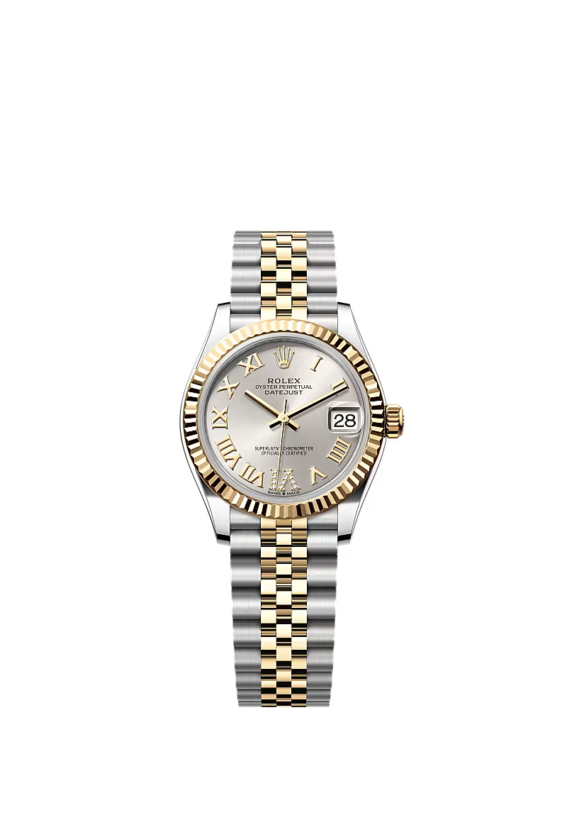 Women’s Rolex Datejust 31 Ref. 278273 – Yellow Rolesor, Silver Diamond Dial, Jubilee Bracelet