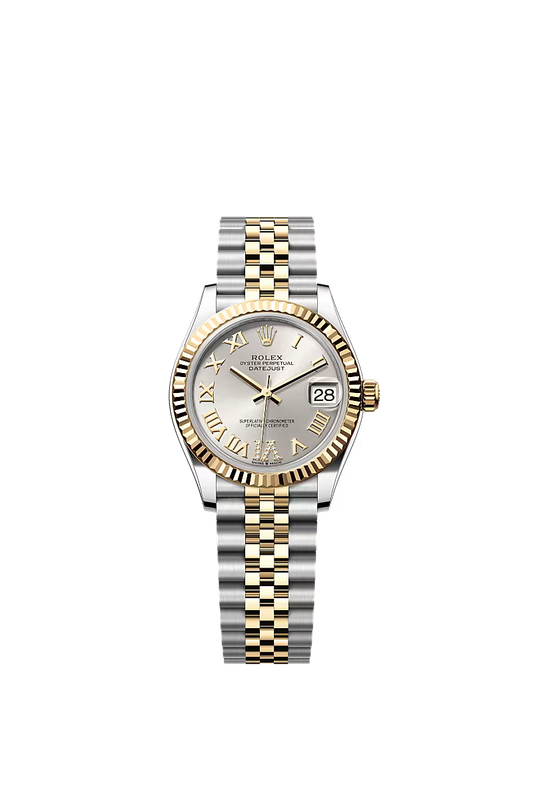 Women’s Rolex Datejust 31 Ref. 278273 – Yellow Rolesor, Silver Diamond Dial, Jubilee Bracelet