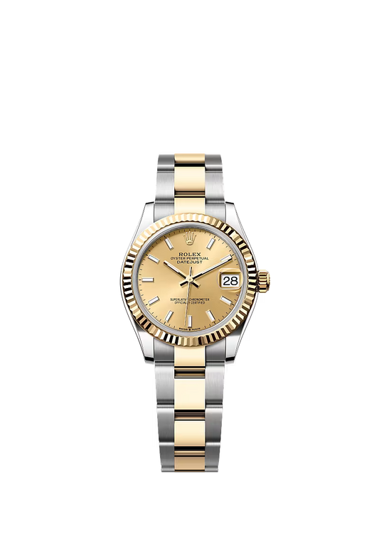 Women’s Rolex Datejust 31 Ref. 278273 – Yellow Rolesor, Champagne Dial, Oyster Bracelet