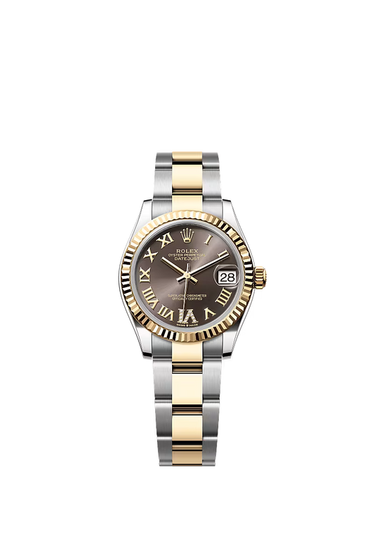 Women’s Rolex Datejust 31 Ref. 278273 – Yellow Rolesor, Dark Grey Diamond Dial (Large VI), Oyster Bracelet