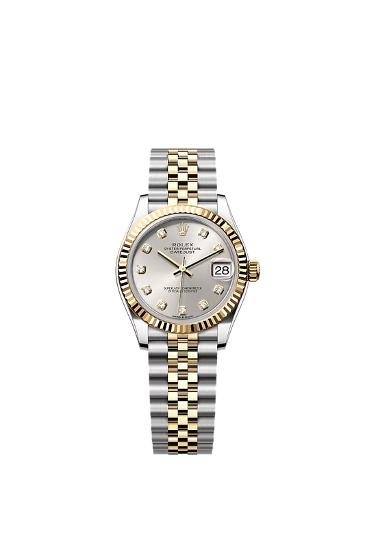 Women’s Rolex Datejust 31 Ref. 278273 – Yellow Rolesor, Silver Diamond Dial, Jubilee Bracelet