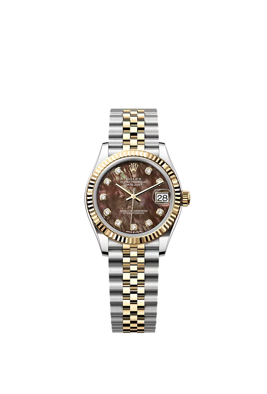Women’s Rolex Datejust 31 Ref. 278273 – Black Mother-of-Pearl Dial, Yellow Rolesor, Jubilee Bracelet
