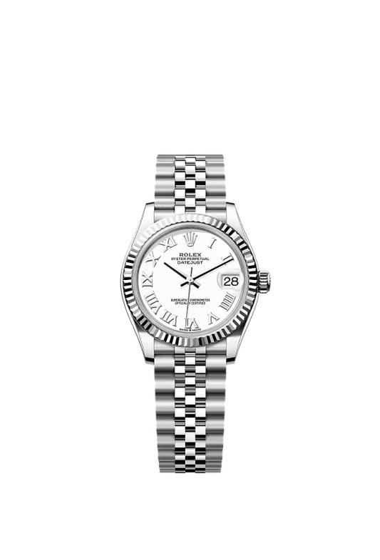 Women’s Rolex Datejust 31 31 mm Oystersteel & White Gold White Dial Watch - Zeuskicks
