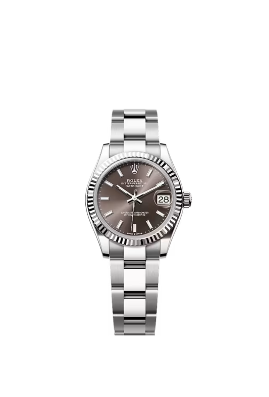Women’s Rolex Datejust 31 31 mm Oystersteel & White Gold Dark Grey Dial Watch with Oyster Bracelet - Zeuskicks