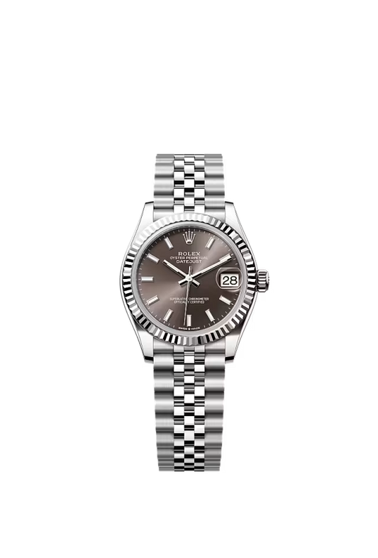 Women’s Rolex Datejust 31 31 mm Oystersteel & White Gold Dark Grey Dial Watch - Zeuskicks