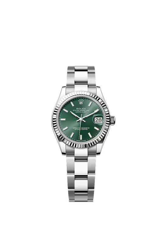 Women’s Rolex Datejust 31 31 mm Oystersteel & White Gold Mint Green Dial Watch - Zeuskicks