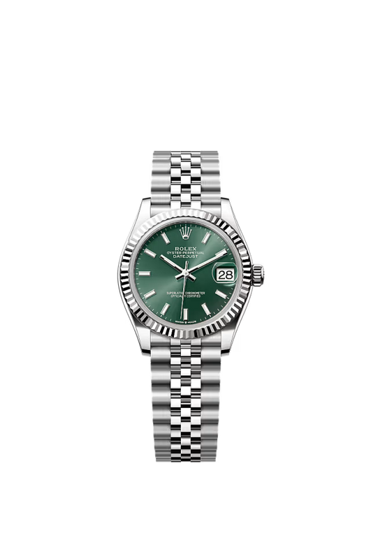 Women’s Rolex Datejust 31 31 mm Oystersteel & White Gold Mint Green Dial Watch - Zeuskicks