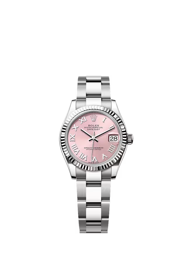 Rolex Datejust 31 – 31 mm Oystersteel & White Gold Pink Dial Watch - Zeuskicks
