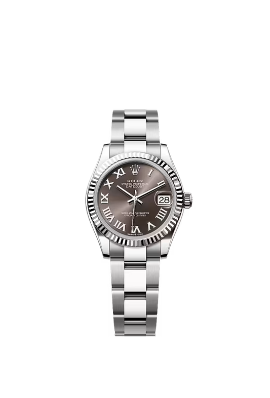 Women’s Rolex Datejust 31 31 mm Oystersteel & White Gold Dark Grey Dial Watch - Zeuskicks