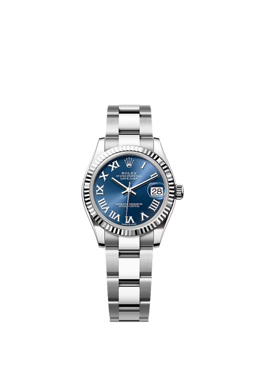 Women’s Rolex Datejust 31 31 mm Oystersteel & White Gold Bright Blue Dial Watch - Zeuskicks