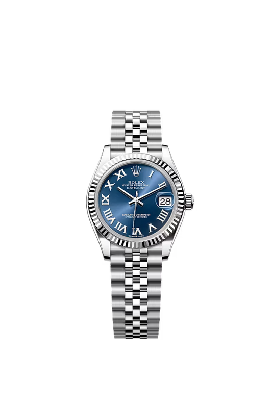 Women’s Rolex Datejust 31 31 mm Oystersteel & White Gold Bright Blue Dial Watch - Zeuskicks