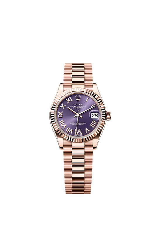 Women’s Rolex Datejust 31 278275 – Aubergine Diamond Dial, Everose Gold