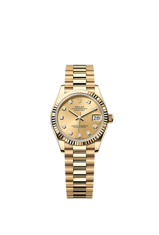 Women’s Rolex Datejust 31 278278 – Champagne Diamond Dial, Yellow Gold