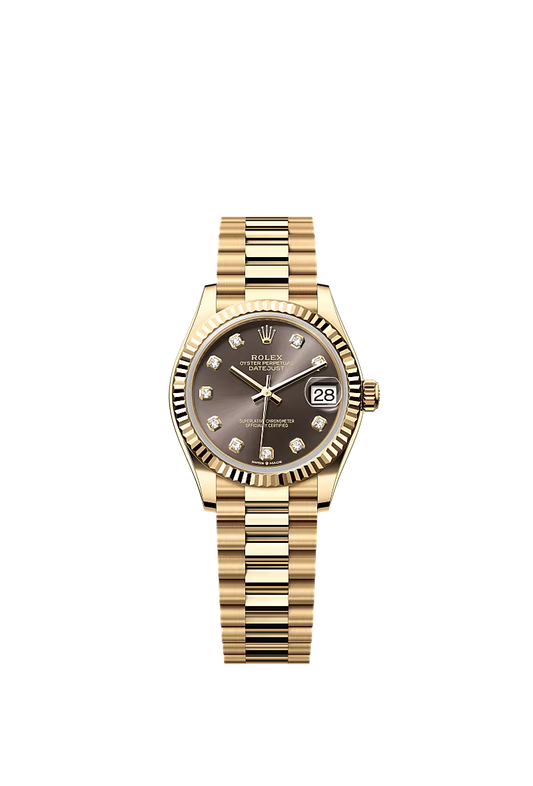 Women’s Rolex Datejust 31 278278 – Dark Grey Diamond Dial, Yellow Gold