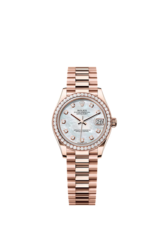 Women’s Rolex Datejust 31 278285RBR Automatic Watch – 31 mm Everose Gold with Diamond Bezel