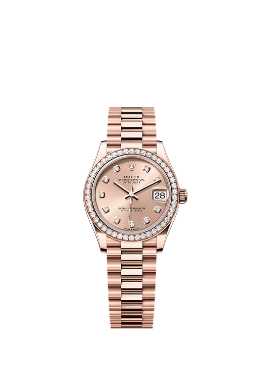 Women’s Rolex Datejust 31 278285RBR Automatic Watch – 31 mm Everose Gold with Diamonds
