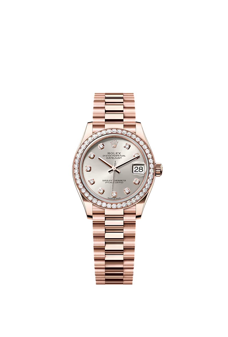 Women’s Rolex Datejust 31 278285RBR Automatic Watch – 31 mm Everose Gold with Diamonds