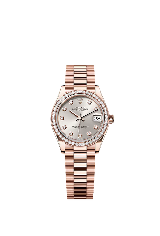 Women’s Rolex Datejust 31 278285RBR Automatic Watch – 31 mm Everose Gold with Diamonds