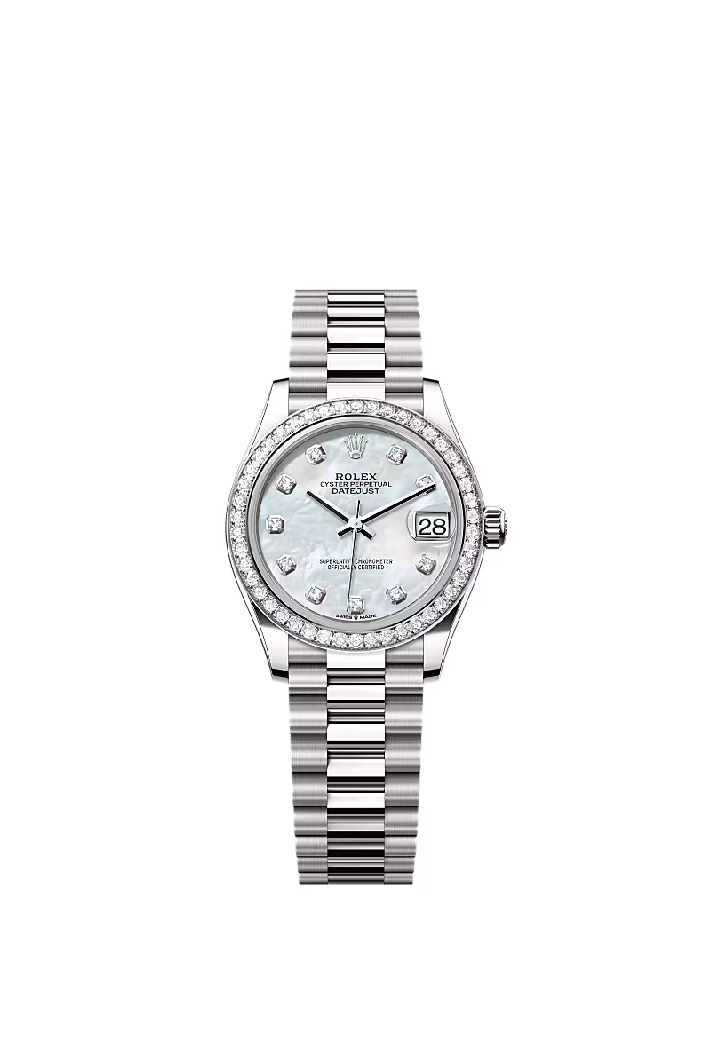 Ladies’ Rolex Datejust 31 278289RBR White Gold Diamond Watch