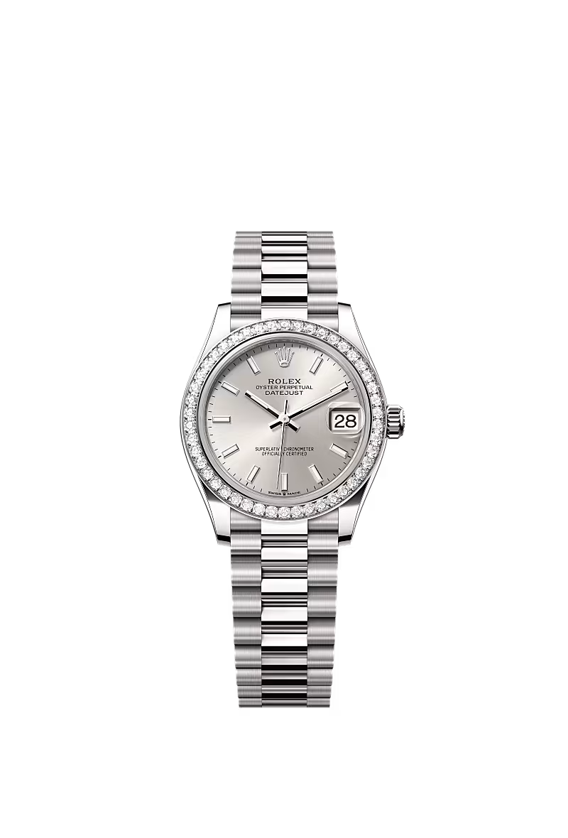 Women’s Rolex Datejust 31 278289RBR White Gold & Diamond Automatic Watch – Silver Dial