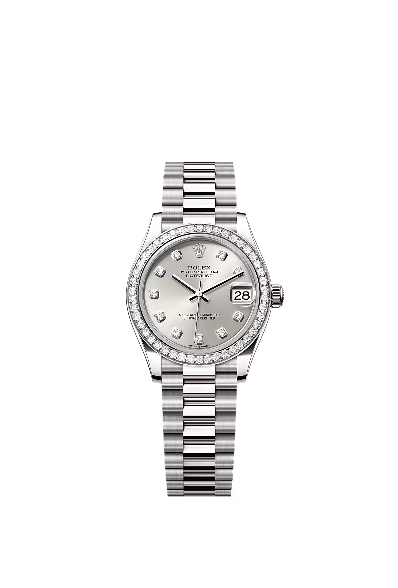 Women’s Rolex Datejust 31 278289RBR White Gold & Diamond Automatic Watch – Silver Diamond Dial