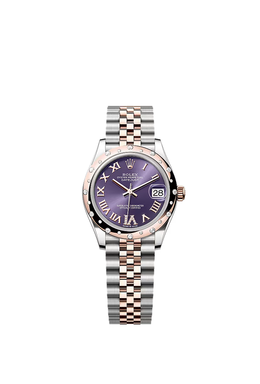 Women’s Rolex Datejust 31 278341RBR Aubergine Diamond Dial Oystersteel & Everose Gold Watch