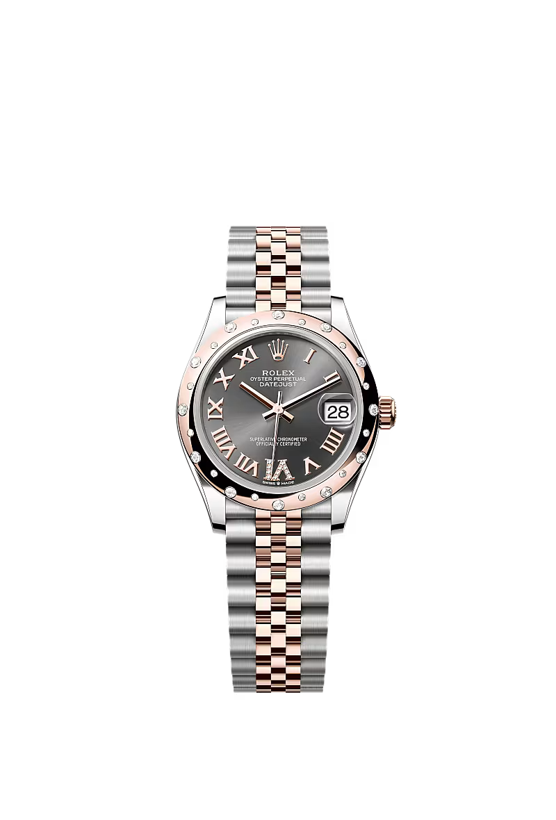 Women’s Rolex Datejust 31 278341RBR Slate Diamond Dial Oystersteel & Everose Gold Watch