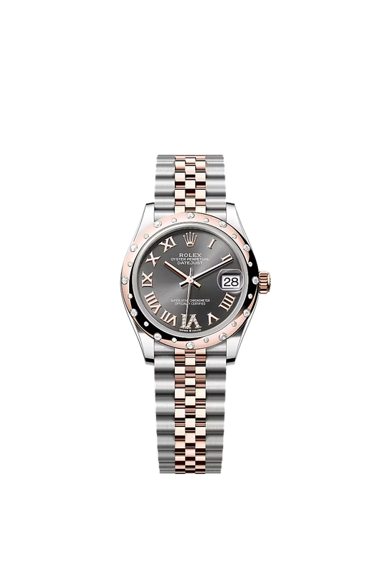 Women’s Rolex Datejust 31 278341RBR Slate Diamond Dial Oystersteel & Everose Gold Watch