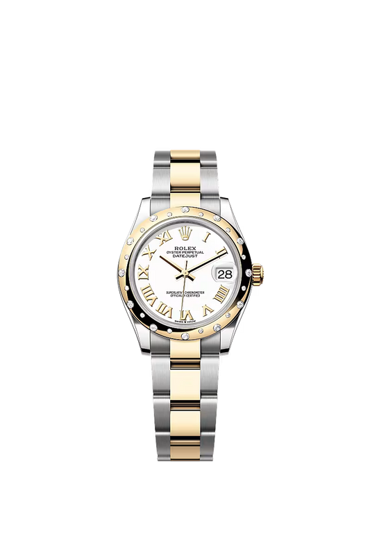 Women’s Rolex Datejust 31 Ref. 278343RBR – Yellow Rolesor, White Diamond Dial, Oyster Bracelet